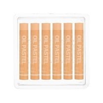 Uxcell Skin Color Oil Pastels, 6Pcs Soft Oil Crayons Creamy Pastels Stick Art Supplies for Art Painting Drawing Blending Graffiti for Drawing Beginners Artists