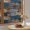 Peru SteelBlue, variant on Country Vintage Wood Board Window Privacy Film,Heat Control Sun Blocking Static Cling Rainbow Film,Rustic Mottled Shabby Wooden Non-Adhesive Glass Sticker Door Window Tint,19.6" x 39.3"