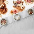 thumbnail image 4 of Erosebridal Kawaii Highland Cattle Blackout Curtains Set of 2 (52x84 Each),Brown Farm Animals Window Curtains For Adult, 4 of 7