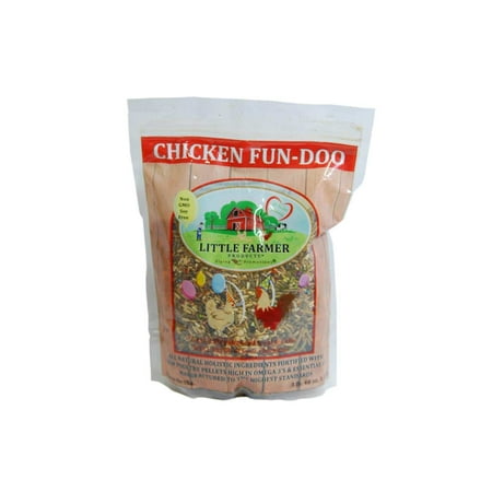 UPC: 0859923006114 | LITTLE FARMER PRODUCTS Chicken Fun-DOO Non-GMO Soy-Free Chicken Treat | Premium Poultry Meal Worm Vegetable & Herb Mix (3 lbs)