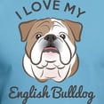 thumbnail image 3 of CafePress - I Love My English Bulldog Fitted T Shirt - Fitted T-Shirt, Vintage Fit Soft Cotton Tee, 3 of 4