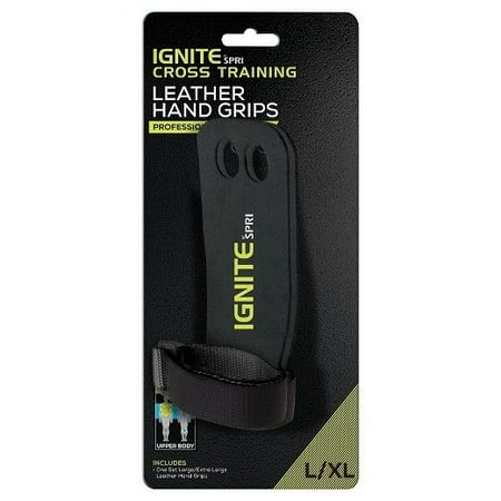 NEW! Ignite by SPRI Leather Hand Grips L/XL UPPER BODY Workout