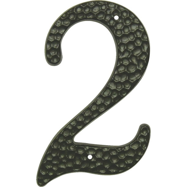 31/2" Black DieCast Aluminum Address Numbers