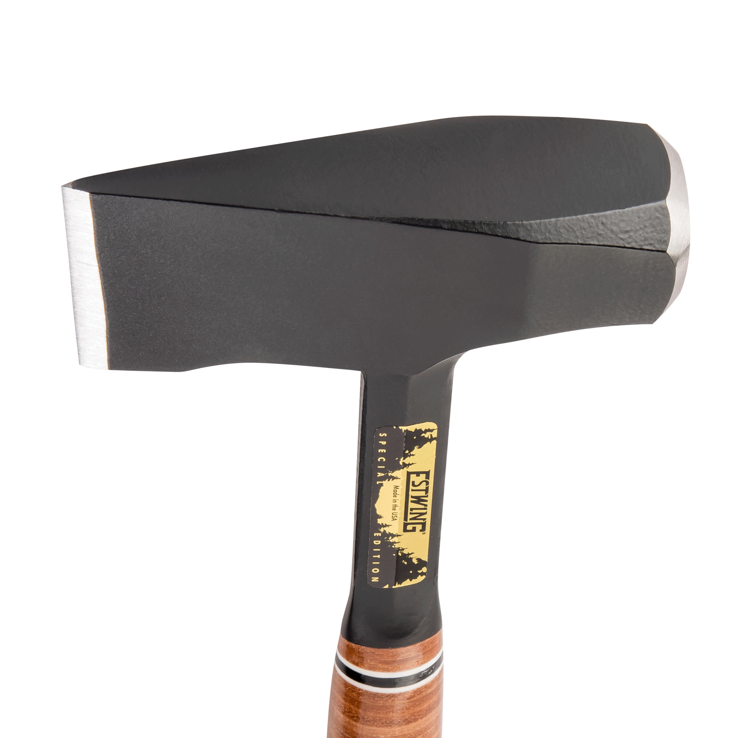 ESTWING Special Edition Fireside Friend Axe - Leather 14" Wood Splitting Maul with Forged Steel Construction & Genuine Leather Grip - EFF4SE