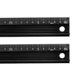 thumbnail image 1 of Unique Bargains Aluminum Alloy Anti Slip Straight Ruler, 80cm, Black, 2 Count, 1 of 6