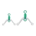 thumbnail image 5 of 10/20Pcs Fishing Line Space Bifurcation Swivels 8 Shaped Rings Contactor for Double Hook Subline Splitter Fishing Tackle, 5 of 8
