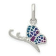 thumbnail image 1 of FB Jewels Sterling Silver Enameled Butterfly Charm, 1 of 1