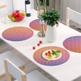 thumbnail image 6 of Ryvnso Pattern Gradient Round Plate Mats Dining Table Placemat 1 Piece for Holiday Decoration, 6 of 7