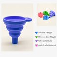 thumbnail image 5 of Collapsible Kitchen Silicone Funnel, 4 Sizes Small and Large Funnel for Food Liquid Transfer(S/M/L/XL), 5 of 5