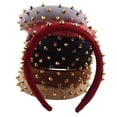 thumbnail image 4 of Diadema punk Zulema ancha banda para el cabello gris, 4 of 6