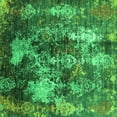 thumbnail image 1 of Ahgly Company Indoor Square Oriental Green Industrial Area Rugs, 7' Square, 1 of 4