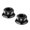 Black, variant on Hub Nut M10 Folding Fixed Gear Bike Wheel Hubs Axle Screw Golden
