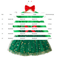 thumbnail image 3 of Mercatoo Toddler Girls Christmas Dress 2 Piece Bows Sequin Fleece Shoulders Tulle Layered Skirt Headband Kids Holiday Dresses, 3 of 9