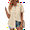 Beige, variant on Fantaslook Womens Button Down Shirts Lapel Short Sleeve Shirt Collared Pocketed Casual Blouses Summer Tops