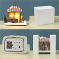 thumbnail image 3 of Cateissary Christmas Village House Popcorn Truck Scene Holiday Figurine Ornament Adult Children Home Glowing Craft Wedding Party Kits de decoración para fiestas Cateissary HA038718-00, 3 of 6