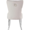 thumbnail image 4 of Meridian Furniture Carmen Cream Velvet Dining Chair, 4 of 7