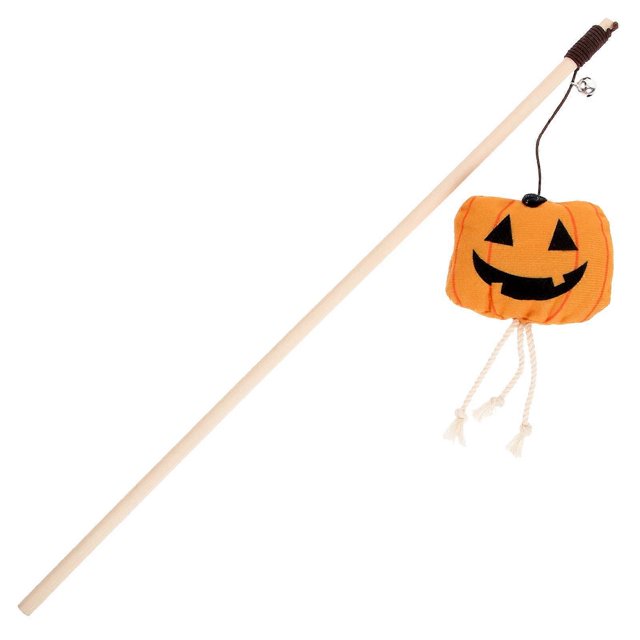 Halloween Style Interesting Cat Teaser Toy Funny Cats Wand Kitten Toy Kitten Accessory