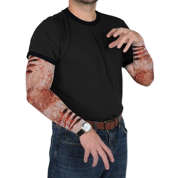 Beistle Pack of 24 Bloody Halloween Zombie Bite Party Sleeve Costume Accessories