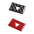 thumbnail image 5 of For 11Th Gen Honda Civic 2022 Carbon Fiber Warning Light Switch Button Cover Trim Sticker Frame Accessories Red, 5 of 5
