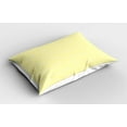 thumbnail image 2 of Floral Pillow Sham Set of 2, Continuous Simplistic Daisy Flowers on Pastel Backdrop Illustration, Quality Microfiber Bedding Item for All Seasons, 26" x 20", Pale Yellow Orange White, by Ambesonne, 2 of 3