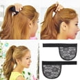 thumbnail image 1 of 5 piezas de red de encaje para hacer gorras de peluca de cola de caballo Redecilla para el cabello sin gules Correa ajustable, 1 of 1