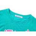 thumbnail image 3 of Serdomi Cyan Surf Vibes Crop Top for Little & Big Girls - Cool Summer T-shirt Clothes Tween Size 10, 3 of 7