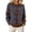 Brown, variant on JIAYUE Women Plaid Knit Cardigan Collared Button‑Up Long Sleeve Sweater Relaxed Fit Outerwear for Street‑wear