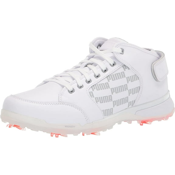 PUMA Mens Proadapt Delta Mid Golf Shoe 9.5 Puma White-high Rise