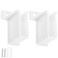 thumbnail image 1 of Qucyy 2 Pcs Wire Closet Shelving Accessories Shelf Brackets White, 1 of 5
