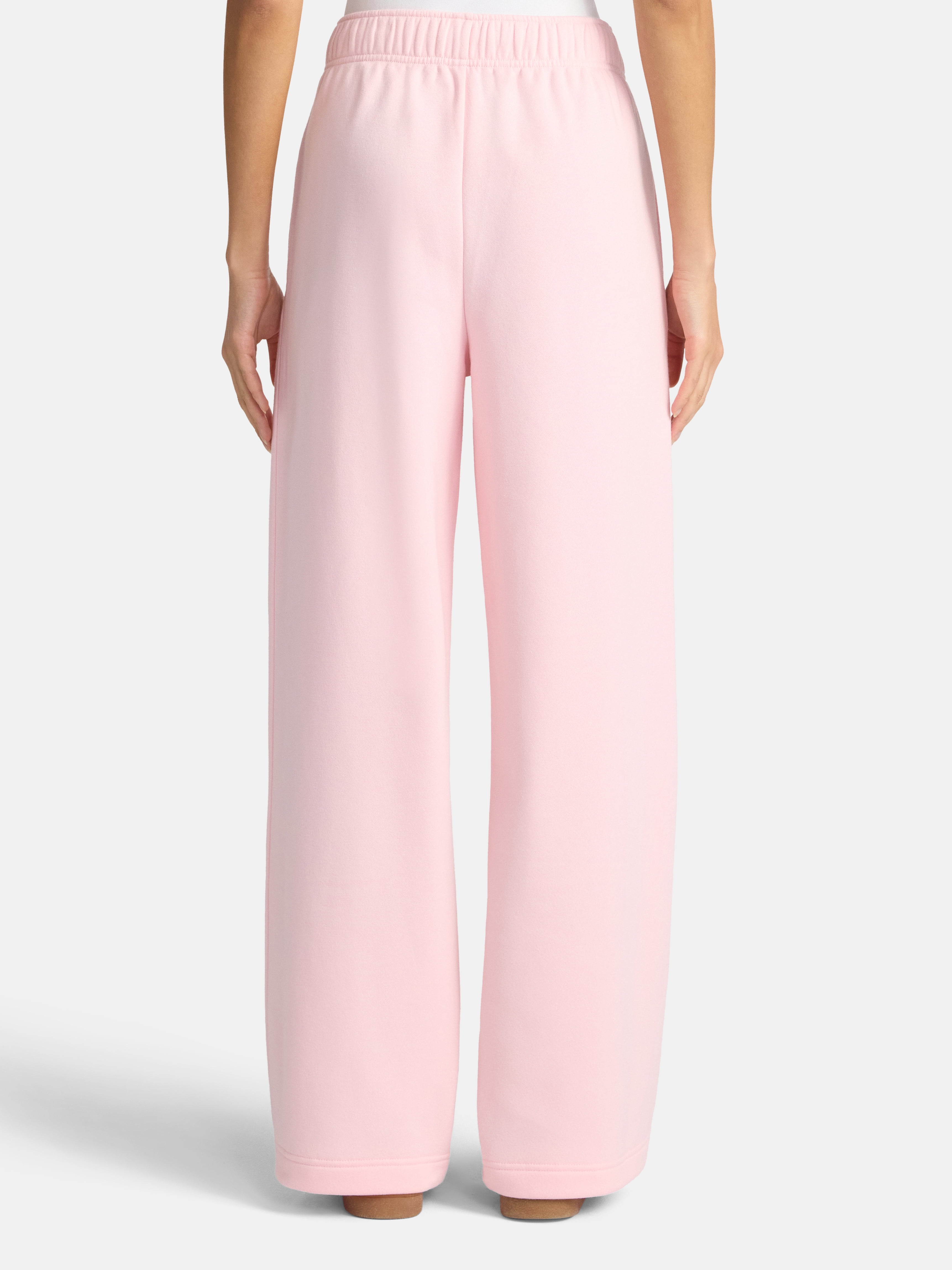 No Boundaries Soft Fleece Wide Leg Pants, 30” Inseam, 1 or 2-Pack, Women’s XXS-4X