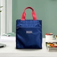thumbnail image 1 of WIZUTIZ Contrast Color Built-in Cup Portable Lunch Box Student Work Portable Lunch Bag Remedial File Bag Mommy Household Items for New Home Elaborately Made, 1 of 5