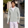 thumbnail image 2 of COOFANDY Men's Casual Light Jacket UPF 50+ Hooded Zip-Up Sun Shirt Breathable for Travel Fishing, 2 of 6