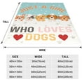 thumbnail image 2 of Dog Blanket Puppy Plush Gift for Girls Women Kids Dogs Animals Lover Throws Comfy Lightweight Cute Puppies Pet Sheet Soft Blankets for Couch Sofa Couch Living Room Bed Camping Travel 50"x 40" Decor, 2 of 6