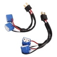 thumbnail image 1 of Arnés de cableado de faros delanteros, 2 piezas H4 9003 Arnés de cableado divisor de faros Cable de conversión de faros Cable de durabilidad extendida, 1 of 9