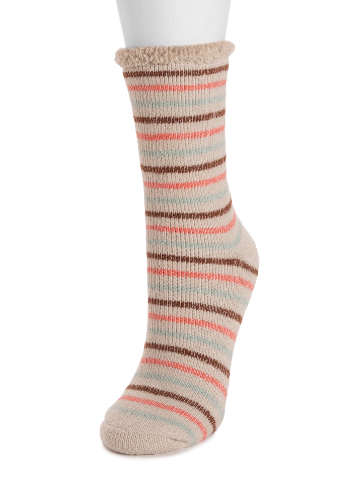 MUK LUKS Women's Tall Crew Lounge Sock, 1-Pack, OSFM