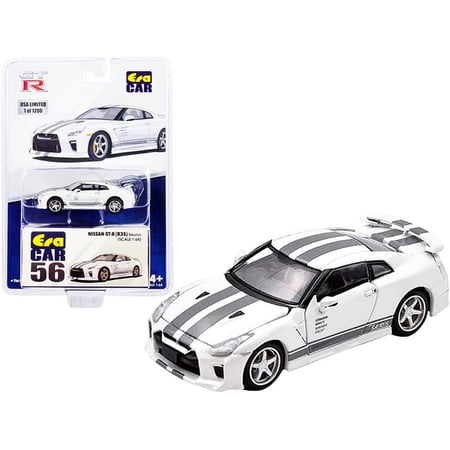 Nissan GT-R (R35) Saurus RHD  White - Era Car NS21GTRRN56 - 1/64 scale Diecast Model Toy Car price history on PriceWatchPro