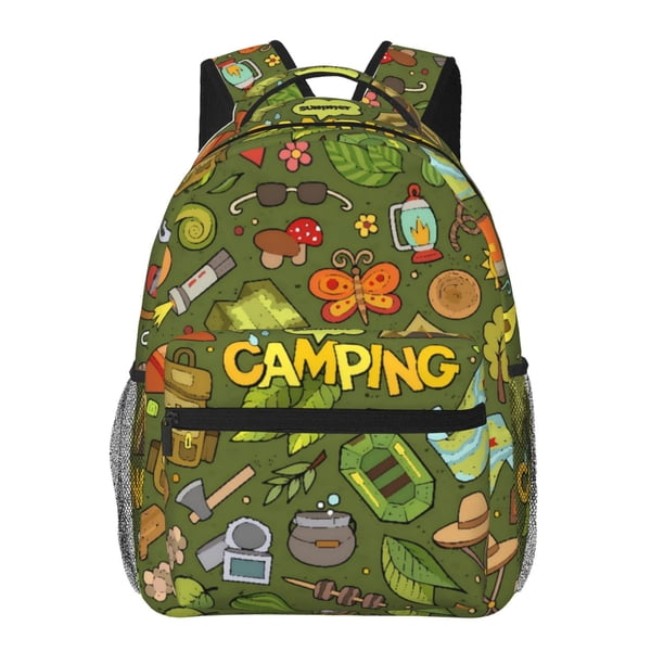 Easygdp Camping 1 Mochila Ergonómica Versátil para Laptop - Múltiples Bolsillos, Correas Ajustables, Unisex para Escuela, Viajes y Actividades al Aire Libre-One Size