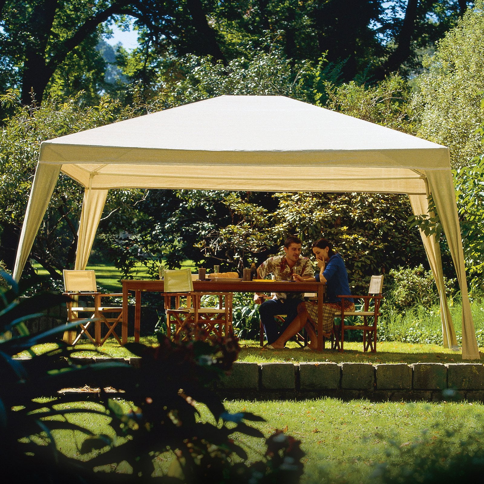 Coolaroo Rectangle Isabella Gazebo, 12' x 10', Camel by Gale Pacific USA Inc