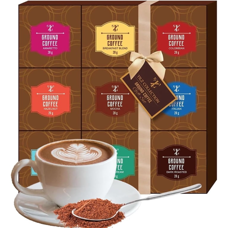 Coffee Gifts - Gourmet Coffee Gift Set, 9 Ground Coffee Assortment