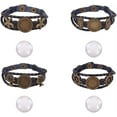 thumbnail image 2 of 4Sets Leather Bracelet Making Kit Multilayer Rope Bangle Cuff Wristband with Blank Alloy Cabochon Bezel Tray Clear Glass Cabochon, 2 of 9