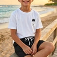 thumbnail image 2 of ZHOGXU Boys 2PCS Summer Short Sleeve T-Shirts and Beach With Graphic Print Shorts Set Outfits For Everyday Casual Wear, 2 of 3