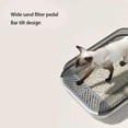 thumbnail image 3 of Cat Litter Box Large Capacity Semi-enclosed Sandbox Design Box for Cats Plastic Pet Toilet Anti Splash Tray Big litter Bedpans ShopWise Round, 3 of 12