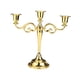 thumbnail image 5 of Candelabro de 3 brazos, candelabro cónico, adorno romántico para boda, candelabro decorativo Retro, centro de mesa para aniversario Dorado, 5 of 9