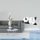 thumbnail image 2 of Escultura De Panda Con Plumas, Estatua Moderna De Resina, Colección De Arte, Artesanía, Adorno De Escritorio, Figura Decorativa Para Chimenea, Gabinete De Oficina, Reloj De Pared, Práctico,, 2 of 8