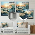 thumbnail image 4 of Designart "Kinetic Waves in the World of Art II" Nautical & Beach Metal Wall Art Prints, 4 of 5