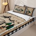 thumbnail image 3 of Erosebridal Cartoon Camper Zipper Full Size Comforter Sets with Fitted Sheet and 2 Pillowcases, Camping RV Car Zipper Bedding Set, 3 of 7
