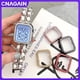 thumbnail image 2 of CNAGAIN Funda Doble Diamante Para Apple watch 41mm 45mm 44mm 40mm 42mm 38mm 49mm Accesorios Bling Bumper Protector iWatch series 8 Ultra 3 4 5 6 7 se, 2 of 4