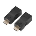 thumbnail image 4 of 2X HDMI 30m a RJ45 Adaptadores DVI-HDMI Adaptadores de Cable de computadora Cable de Red Extensor Convertidor Repetidor sobre CAT-5e CAT6 Amonsee No, 4 of 5