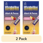 (2 pack) L'Evate You Alert & Focus Strawberry Lemonade Stick Pack Powders 7ct