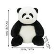 thumbnail image 2 of Lazy Panda Plush Pillow for Sofa or Bed,Soft Stuffed Toy with Sitting Pose, Perfect Gift for Kids Over 3 Years Old ,13.78/17.72 Inches, 2 of 6